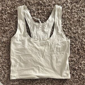 White Lululemon Racerback Tank